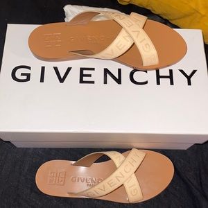 SOLD $200 Givenchy 4G Crisscross Slide Sandal